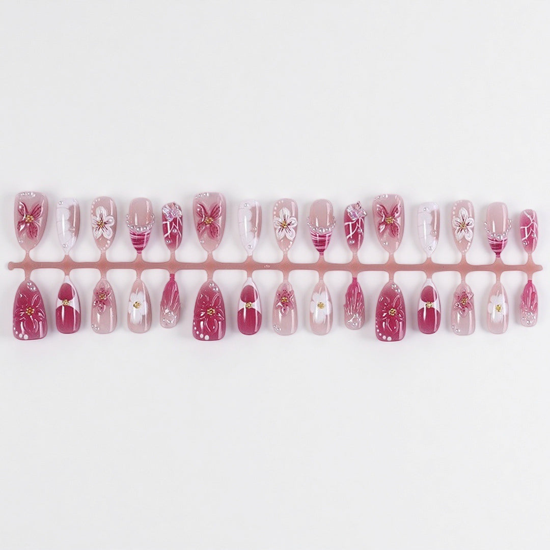 Professional Press-On Nail Set with Trendy Designs Kalsten
