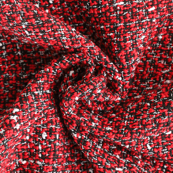 Square Boucle Tweed Cushion Cover with Structured Fabric Look and Hidden Zipper Kalsten
