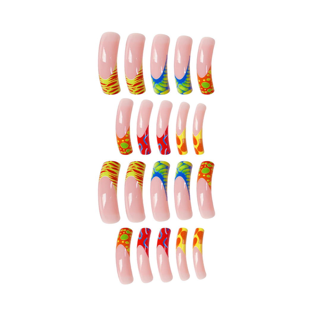 Glamorous 3D Long Stiletto Press-On Nails Kalsten