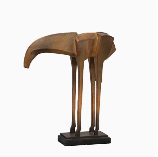 Contemporary Abstract Wooden Sculpture
