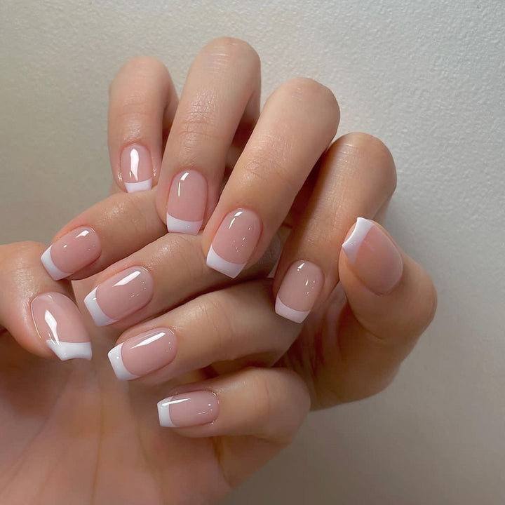 Artificial nail set with delicate bow and leopard patterns Kalsten
