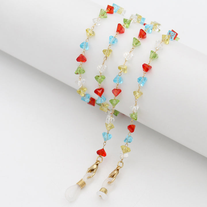 Heart Shaped Beaded Eyewear Chain Kalsten