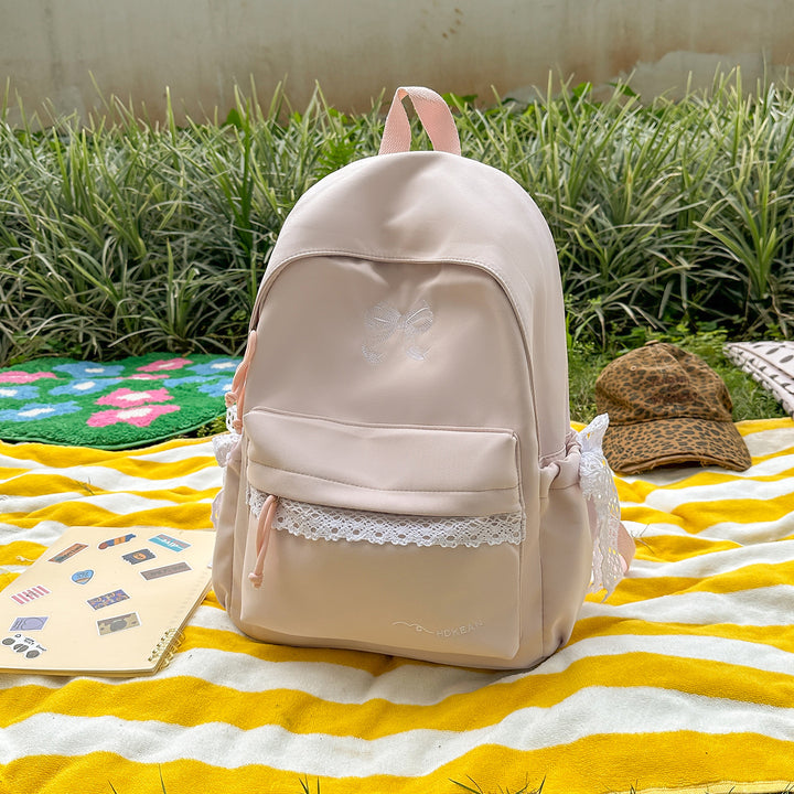 Charming Bow-Embellished Backpack Kalsten