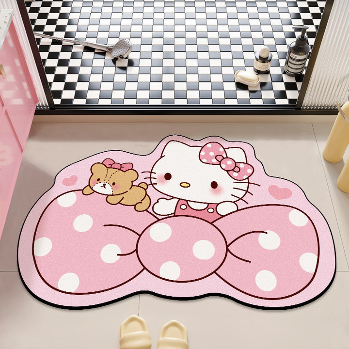 Hello Kitty Plush Bath Mat for Bathrooms