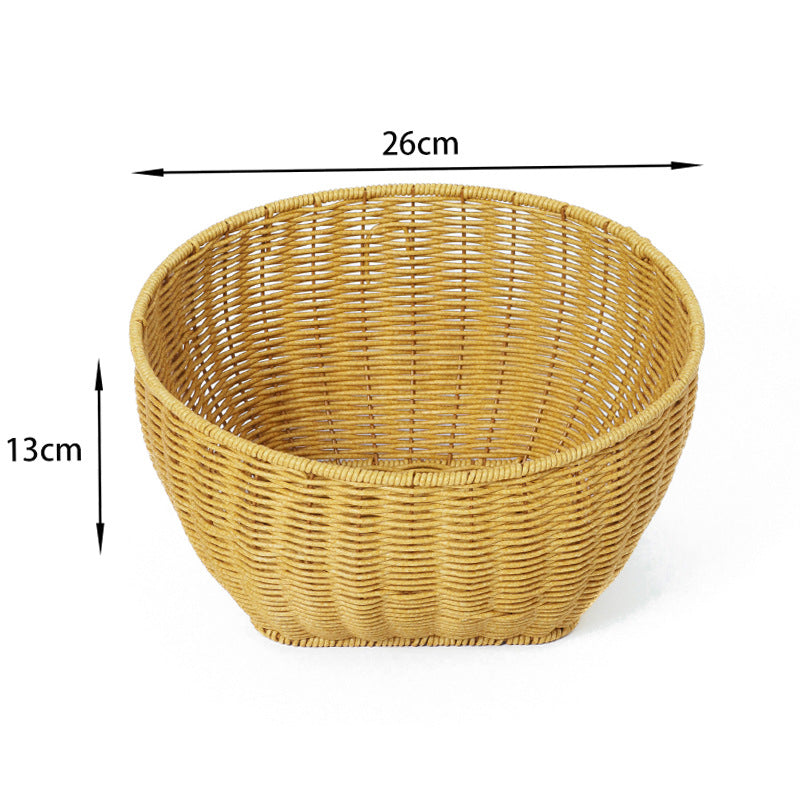 Round Decorative Woven Basket Kalsten