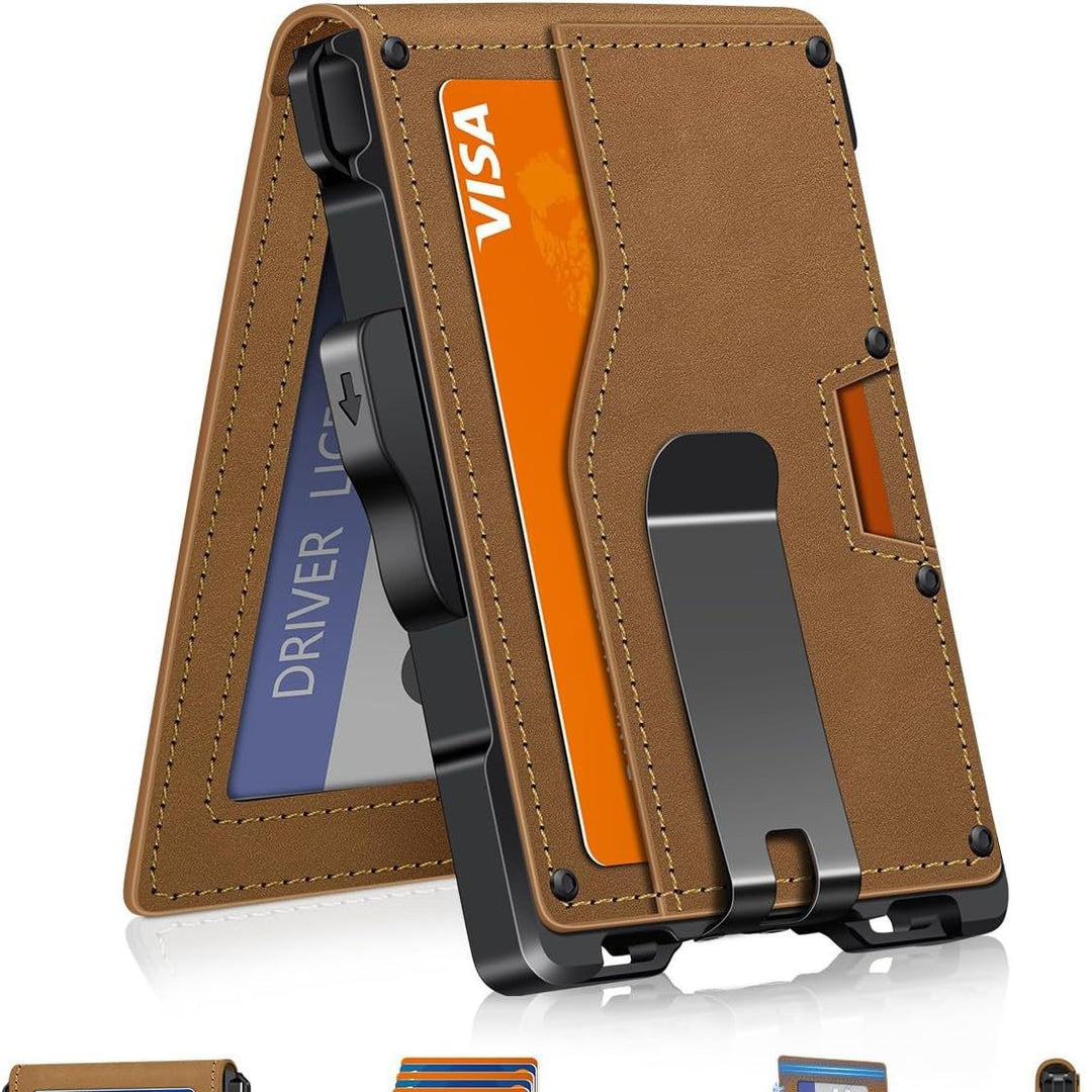 Ultra-Slim RFID-Blocking Cardholder Wallet Kalsten