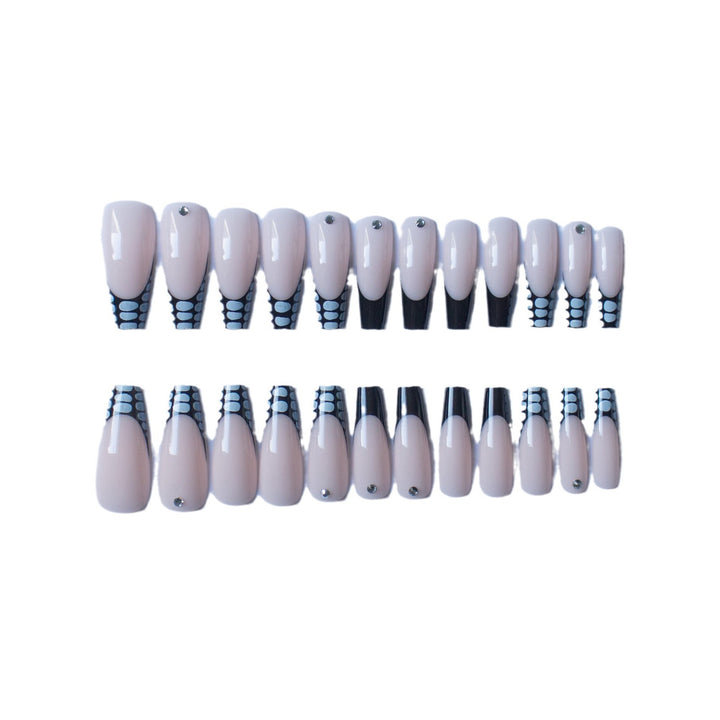 Artistic Acrylic Nail Art Kit with Elegant Dot Designs
