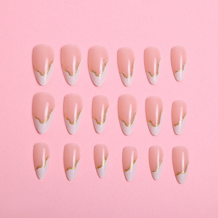 Floral Decorated Press-On Nail Set Kalsten