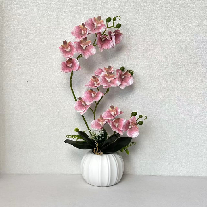 Elegant Artificial Orchid Blossom Arrangement
