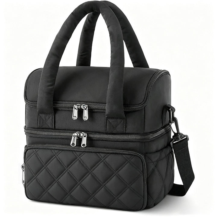 Stylish Quilted Insulated Lunch Tote Kalsten