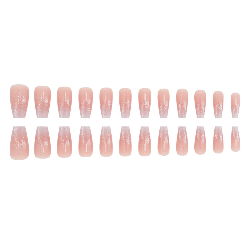Art nails with elegant gradient and high gloss finish Kalsten
