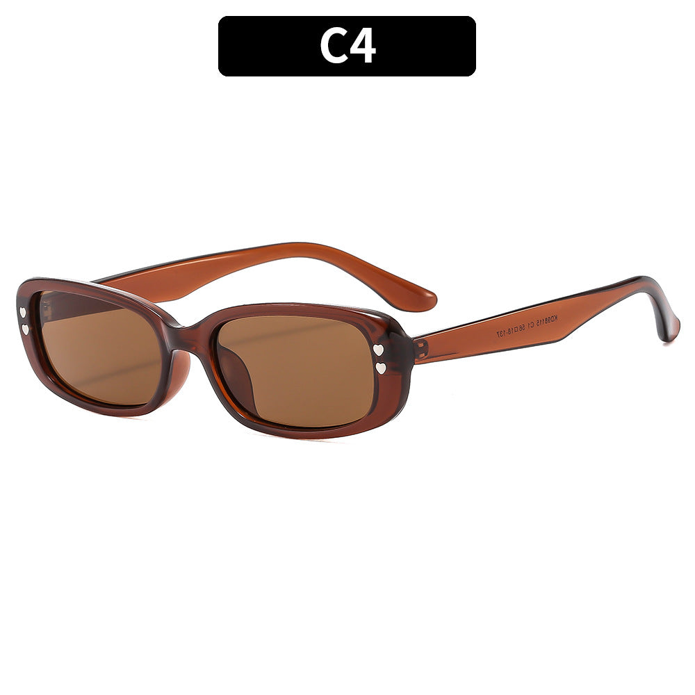 Classic Style Vintage-Inspired Square Frame Sunglasses