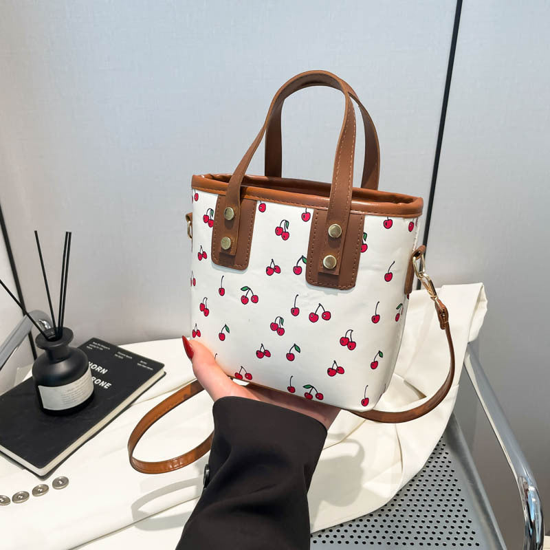 Cherry Print Mini Crossbody Bag