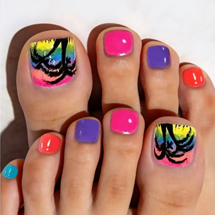 Artistic Vibrant Nail Art Kalsten