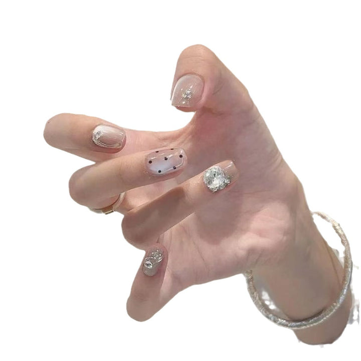 Premium Crystal-Decorated Press-On Nail Set Kalsten