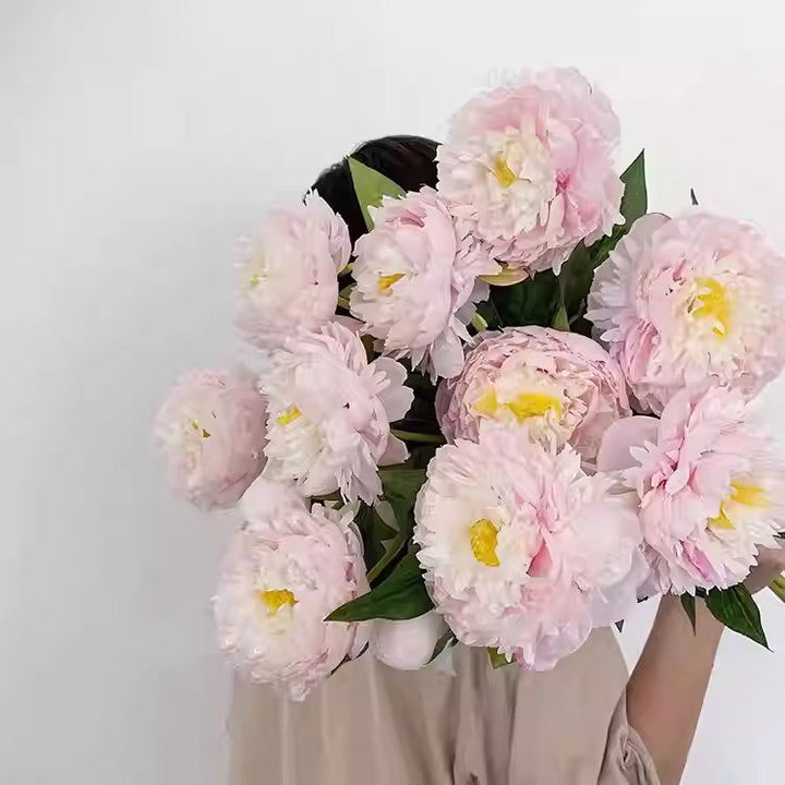 Faux Peony Floral Stem