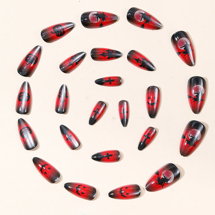 Halloween-Themed Gothic Nail Art Kalsten