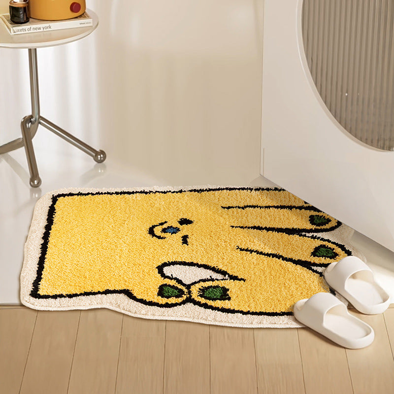 Funny hand-shaped bath mat made of non-slip microfiber plush Kalsten
