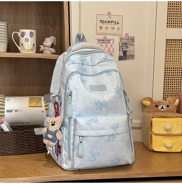 Casual Multi-Compartment School Backpack Kalsten