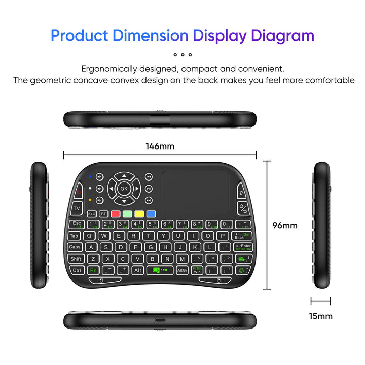 Wireless Mini Keyboard with Touchpad Kalsten