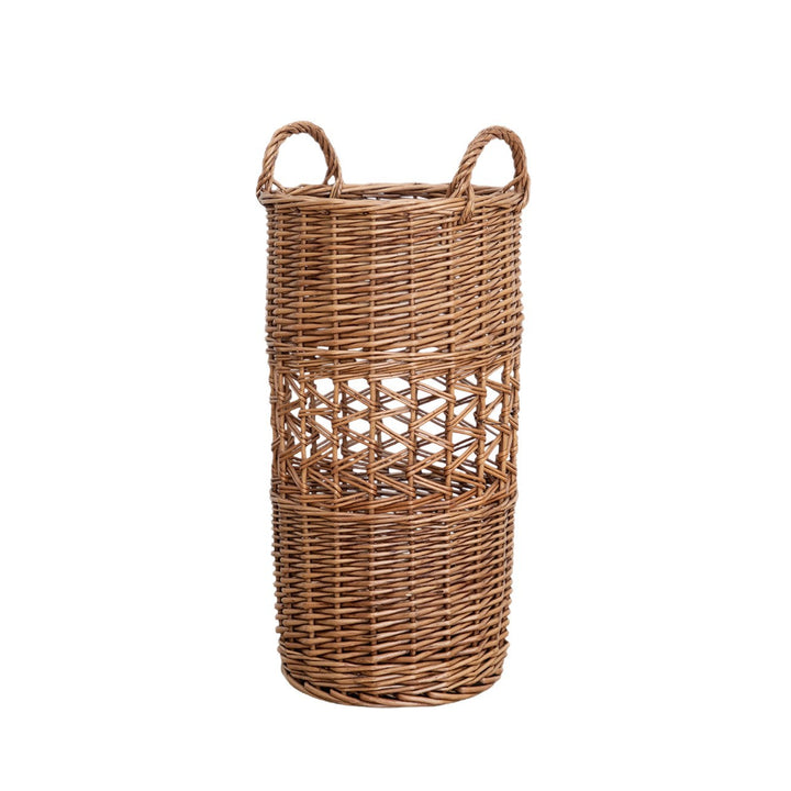 Handcrafted willow basket with cotton lining Kalsten