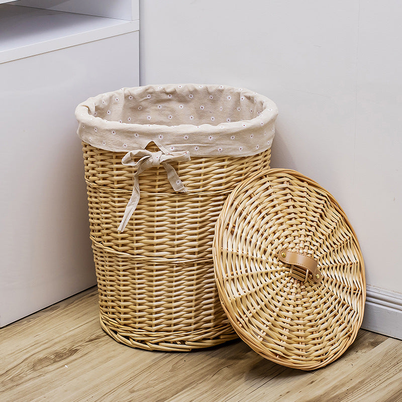 Decorative Wicker Laundry Basket Kalsten