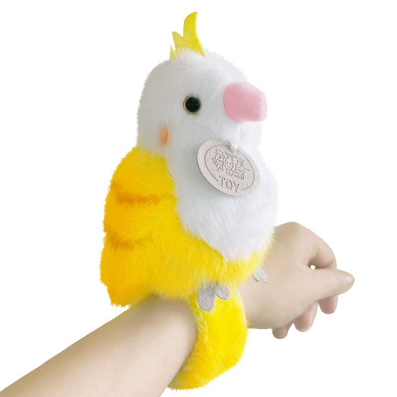 Plush Shoulder-Sitting Toucan Clip-On Companion with Metal Clip and Soft Huggable Body Kalsten