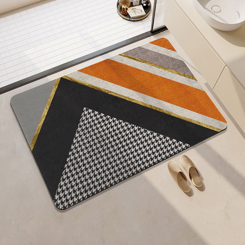 Playful Cat-Themed Bath Rug Kalsten