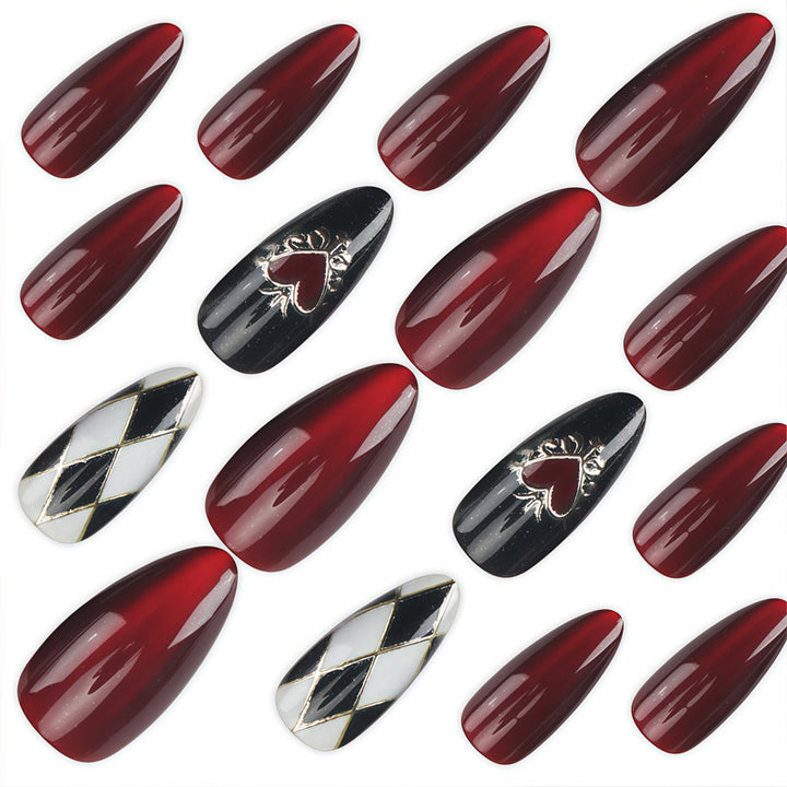 Decorative Press-On Nail Art with Unique Character Designs Kalsten