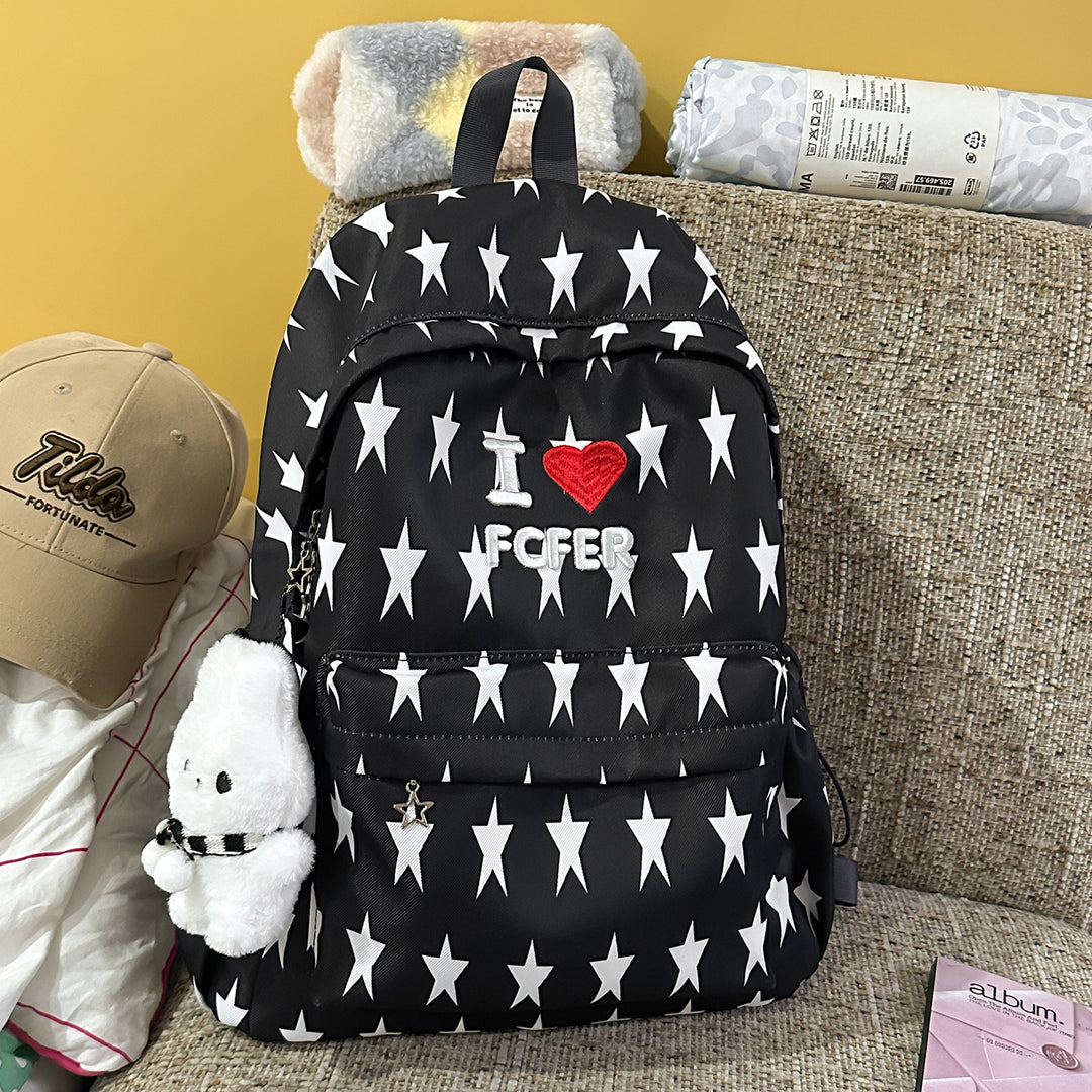 Casual Star-Patterned Backpack Kalsten