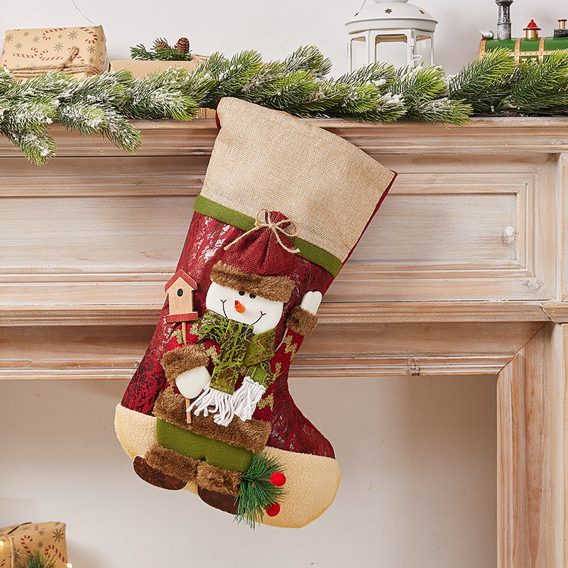 Festive Christmas stocking with nostalgic design Kalsten