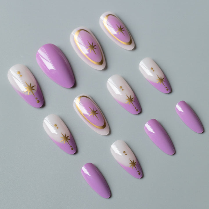 Glamorous Star Motif Nail Art Set