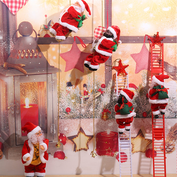 Decorative Santa Claus with ladder Kalsten