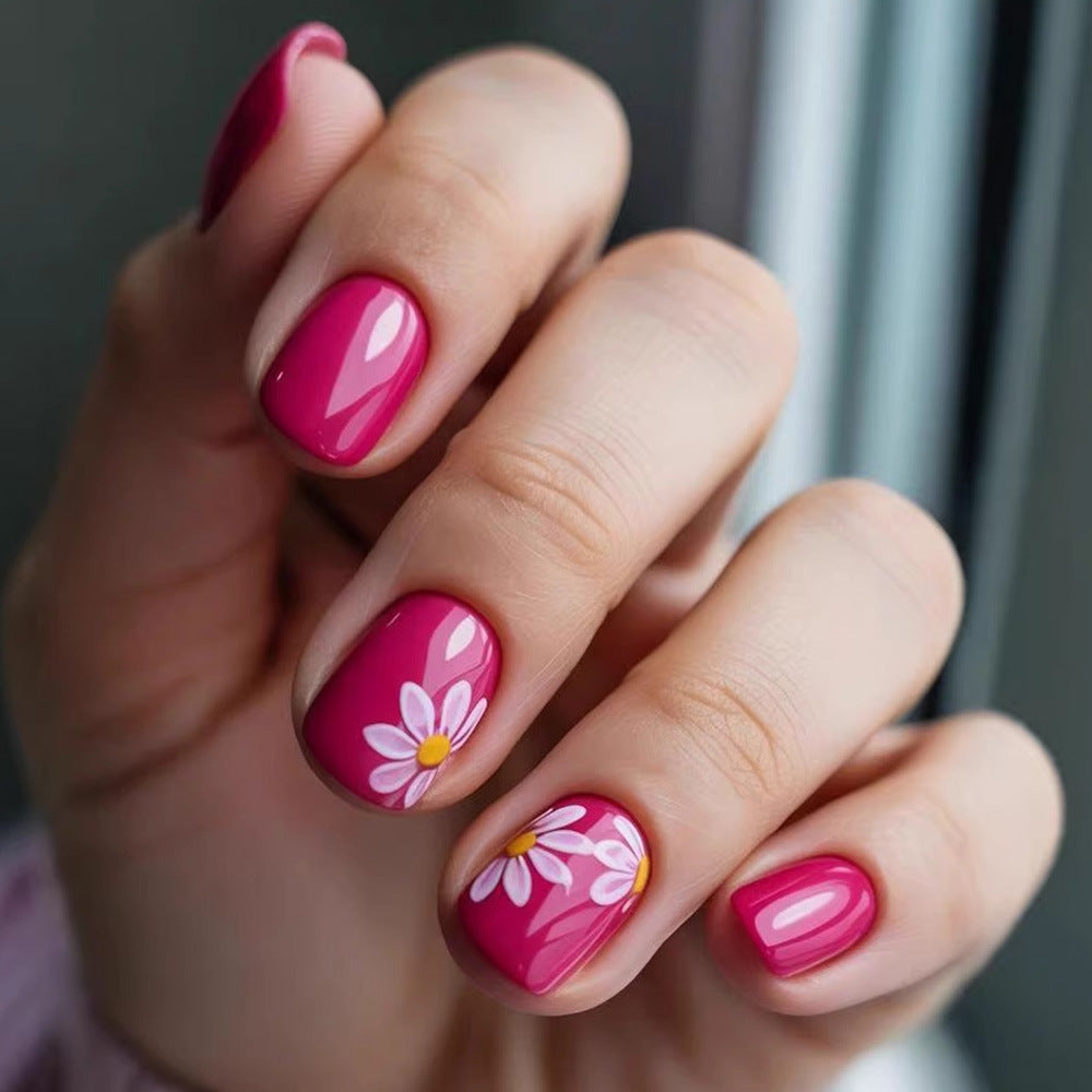 Artificial nails with stylish flower design Kalsten