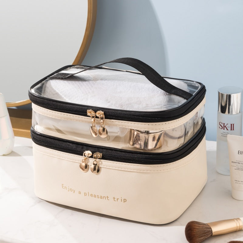 Dual-Layer Transparent Cosmetic Organizer Kalsten
