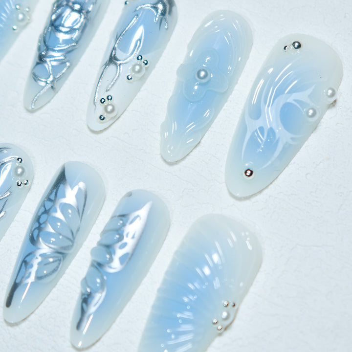 Artistic 3D Acrylic Nail Design Kalsten