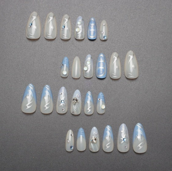 Artistic Stiletto Nail Art Enhancements Kalsten