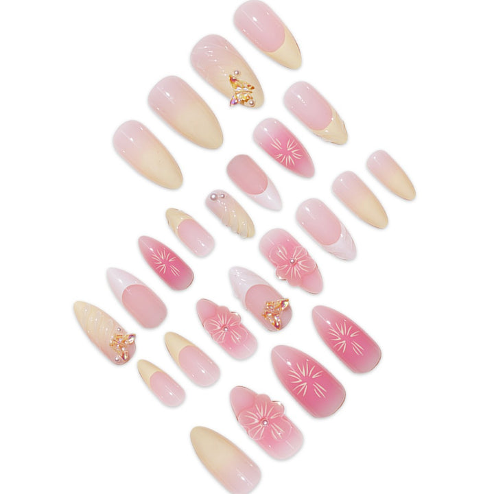 Floral-Inspired Decorative Press-On Nail Extensions Kalsten