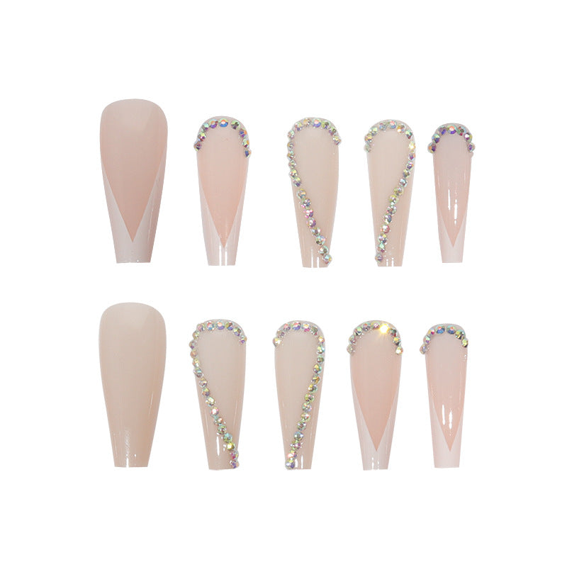 Elegant Glossy Almond-Shaped Press-On Nails Kalsten