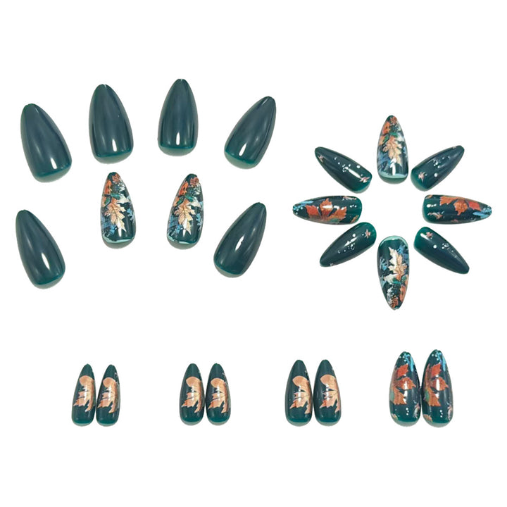 Artificial Nails in Stylish Autumn Design Kalsten