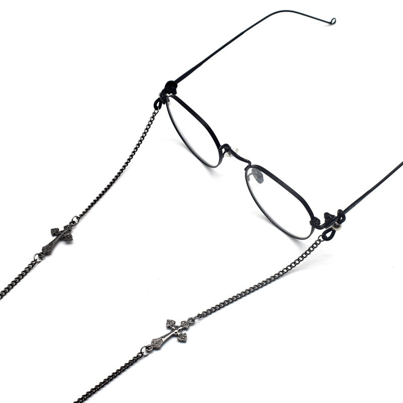 Stylish Cross-Detail Eyewear Chain Kalsten