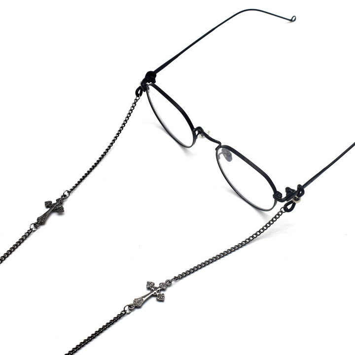 Stylish Cross-Detail Eyewear Chain Kalsten