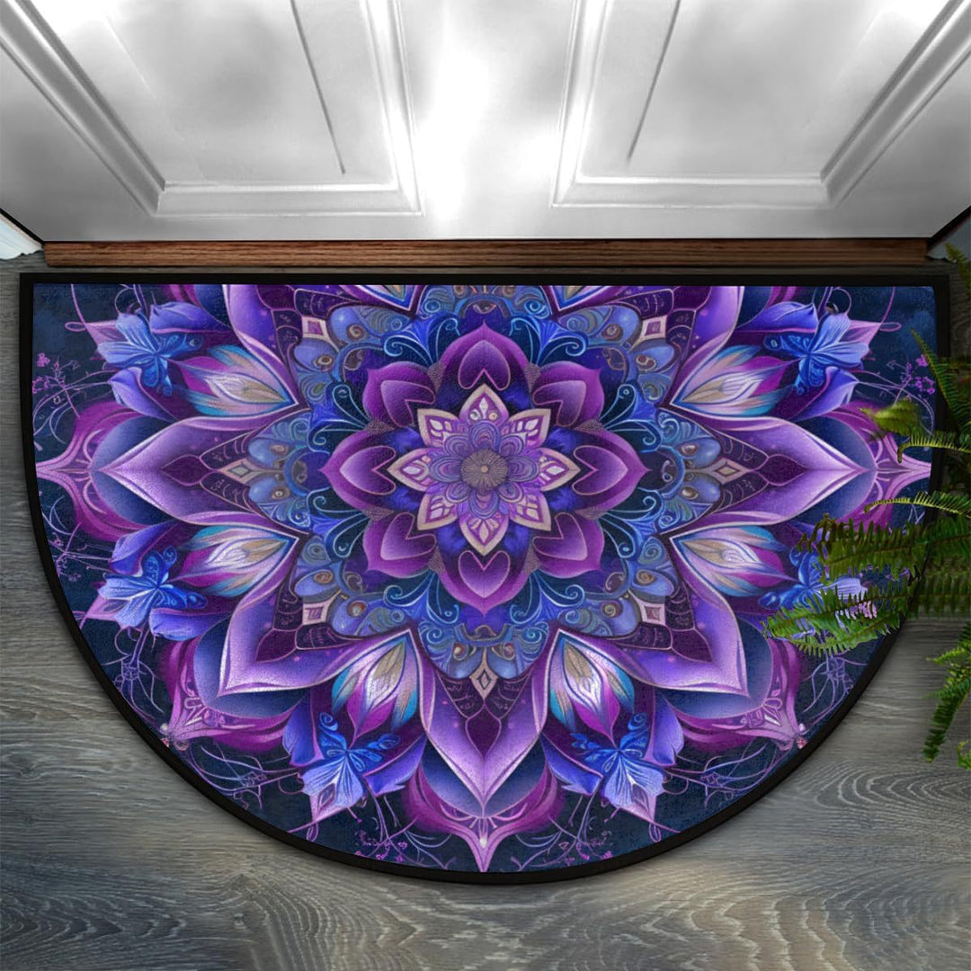Decorative Mandala Patterned Entrance Mat