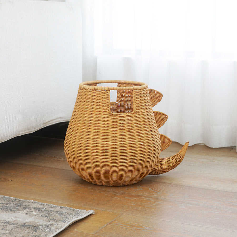 Creative Dinosaur-Shaped Woven Storage Basket Kalsten