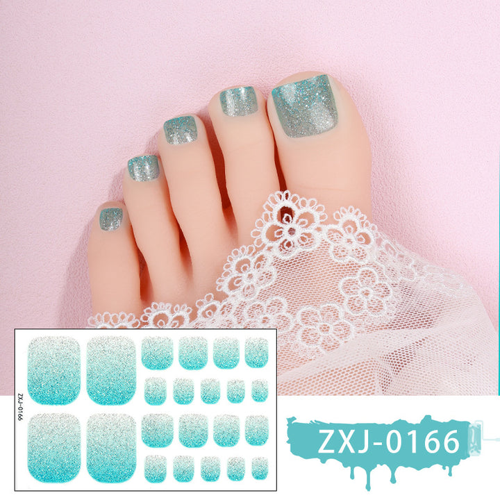 Sparkling Glitter Toenail Wraps
