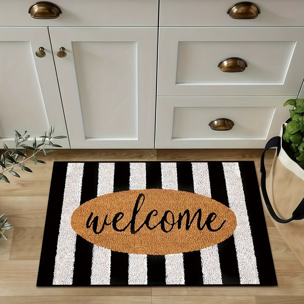 Floral Textured Indoor Mat Kalsten