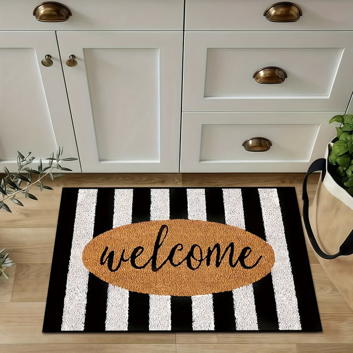 Floral Textured Indoor Mat Kalsten