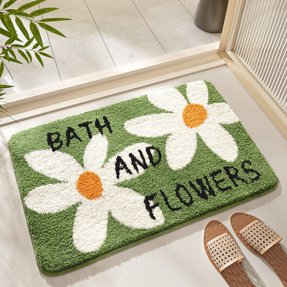 Floral Bath Mat Kalsten