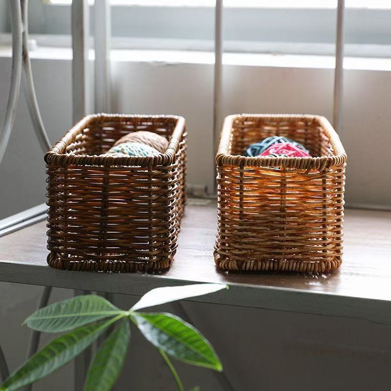 Rectangular Woven Storage Tray Kalsten