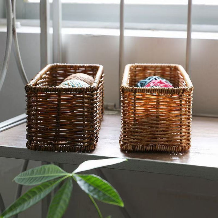Rectangular Woven Storage Tray Kalsten